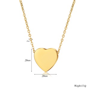 Collier Cœur en Acier Inoxydable 304 Doré, Urne Funéraire, <span class=keywords><strong>Plaque</strong></span> Commémorative pour Cendres, Bijou Pendentif Unisexe pour Hommes et Femmes - Product Image 4
