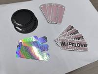 Pegatinas de logotipo personalizadas de alta calidad, pegatina troquelada UV elevada, pantalla de seda, impresión 3D, etiquetas adhesivas de vinilo de PVC impermeables