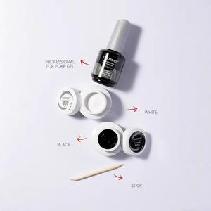 Nuevo producto, esmalte de <span class=keywords><strong>uñas</strong></span> multifuncional, Gel UV pintado, <span class=keywords><strong>pegamento</strong></span> de encaje de <span class=keywords><strong>uñas</strong></span>, Gel <span class=keywords><strong>para</strong></span> esculpir Poke blanco y negro - Product Image 5