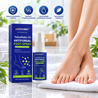 Spray Pied d'Athlète Tolnaftate 1% 100ml pour les démangeaisons, les brûlures, les fissures et les desquamations – Soin des pieds