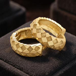 Elegantes Pendientes de Aro de Latón Chapado en Oro Joyería de Moda de Imitación Al por Mayor para Fiestas Chapado En Oro Laminado - Product Image 3