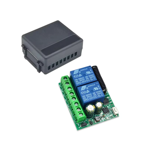 Interrupteur sans fil à 2 canaux 6-30V pour moteur de porte, système de contrôle d'éclairage LED intelligent pour la maison avec fonction de temporisation - Product Image 4