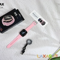 Montre connectée H9promax grand écran, écran tactile TFT en plastique magnétique, design unisexe, télécommande, appel BT, jeu, Android