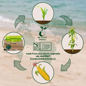 OEM Customized Eco-friendly Biodegradable <b>Compostable</b> Garbage <b>Bags</b> Recycled Plastic Trash <b>Bag</b> - Product Image 4