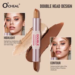 Barra de Contorno Vegana de Larga Duración, Resistente al Agua, Diseño de Doble Punta, Bronceador/Iluminador, Resistente al Sudor, Resistente a la Transferencia, Logotipo Personalizado - Product Image 3
