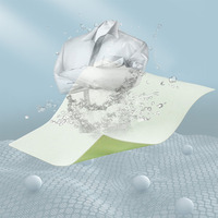 Feuilles de papier détergent en lessive super bouclées, 12 pièces, détergent de lessive, douce