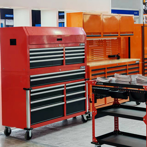 56in dưới ngực kim loại công cụ lưu trữ tủ ngực Combo cán công cụ ngực trên bánh xe - Product Image 3