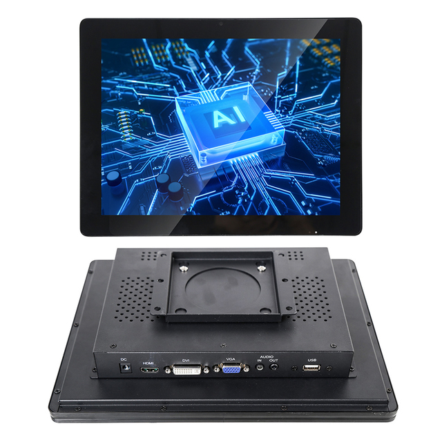 7 8 9 10 12 12.1 13.3 Inch Monitor Full HD  VGA AV BNC USB Input Industrial Wall Mount Touch Screen Monitors
