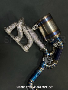 Cabezales de silenciador de sistema de escape de titanio SpeedWinner para Porsche 997,2 3,8 T 2011-2012 <span class=keywords><strong>Carrera</strong></span> S 911 997,1 3.6L 2005-2009 en GT3 - Product Image 4