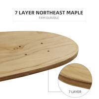 En gros 7ply Oem Personnalisé Blanc D'érable Vieille École Patin Surf Planches À Roulettes