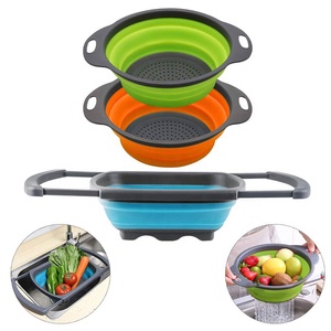 Vòng ráp colander Set 3PC colanders thực phẩm rau và trái cây strainers nhà bếp colander cho thoát nước - Product Image 5