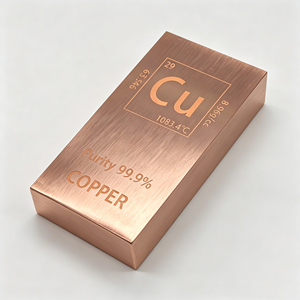 Barre d'investissement en cuivre rouge T2, lingot de cuivre de haute pureté 99,99% - Product Image 6