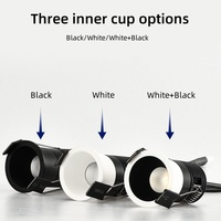 Plafond COB de haute qualité Led Spot Scintillement Intérieur Encastré Mini Projecteur Faisceau étroit Led Spot Light