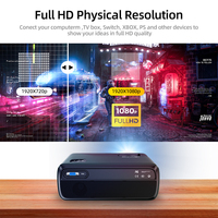 Projecteur numérique de bureau Smart Android HD 1080P LCD 4K Vidéo Auto Keystone Focus Multimédia Projecteur mural pour smartphone