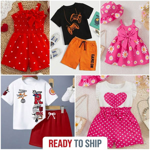 Conjuntos de Camiseta y Pantalones Cortos de Algodón para Niños, Estampado de Osos, Ropa de Verano para Niños y Niñas, Ropa Casual, Opciones Multicolores - Product Image 6