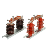 Desconectores de alta tensión para exteriores GW9-10/630A 10KV, interruptor de cuchilla 35KV 1250A, interruptor aislador con aislante de porcelana, operación manual