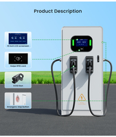 Estación de Carga Rápida para Vehículos Eléctricos de 60kw 80kw 120kw 160kw 240kw, Cargador Rápido de CC CCS1/CCS2/CHADeMo/GBT para Autos Eléctricos