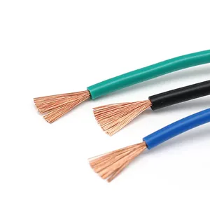 H05V-R Construction Single core 1mm 1.5mm BV/BVR pvc copper wiring with flexible conductor for internal wiring 300/500v