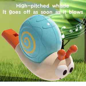 Juguete de silbato en forma de caracol para bebés y niños, caracol de juguete de plástico para bebés, capacidad pulmonar, entrenamiento, silbato bucal, juguete - Product Image 5