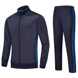 hombres y mujeres trajes de deportes de Fútbol <span class=keywords><strong>chaqueta</strong></span> de manga larga cremallera completa de entrenamiento de fútbol chándal - Product Image 2