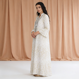 Luxury Embroidery Polyester Abaya for Muslim Women Custom Premium Party Wear <b>Dress</b> Wholesale Supplier - Product Image 2