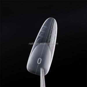 เล็บปลอมทรงอัลมอนด์ยาวแบบฝรั่งเศส 3 <span class=keywords><strong>มิติ</strong></span> รูปทรงวงรี คุณภาพสูง แบบสองชั้น ความกว้าง 15 ขนาด - Product Image 1