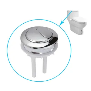 High Quality ABS Chrome Plated Toilet Dual Flush Push Botton