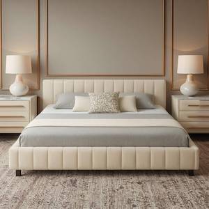 Lit Tatami de Luxe Italien King Size Réglable, Mobilier Moderne Idéal pour Appartement, Chambre Parentale avec Deux Tables de Chevet - Product Image 5