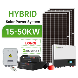 5kW 10kW 20kW 30kW 50kw <b>Solar</b> Panels With Battery and Complete <b>Kit</b> Hybrid Energy System for Home Hybrid <b>Solar</b> System 10KW Off Gr - Product Image 1