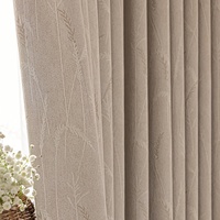Rideaux occultants en chenille jacquard de qualité hôtelière à motif botanique, fournisseur, fabricant, sur mesure, commande en gros