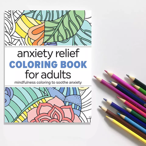 Carnet <span class=keywords><strong>de</strong></span> coloriage personnalisé en gros, impression Mindfulness, pour enfants et adultes, pour soulager l'anxiété - Product Image 1