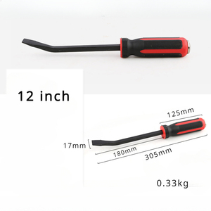 Barre <span class=keywords><strong>de</strong></span> levier à pointe coudée Barre <span class=keywords><strong>de</strong></span> levier à usage intensif avec poignée à capuchon antidérapant pour soulever des objets mobiles indiscrets - Product Image 3