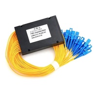 Type de cassette 1X8 1x16 1x32 1x64 1x128 SC/UPC PLC Splitter Module ABS Ftth Fiber Splitter 2.0mm