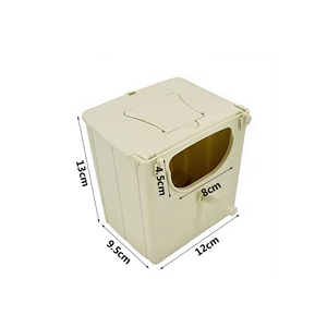 Nichoir pour oiseaux externe et interne en plastique écologique avec fermeture à bouton - Product Image 6