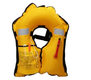 Manual type 150N inflatable life jacket with single CO2 cylinder