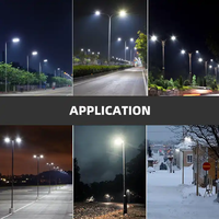 Réverbère électrique étanche à courant alternatif SMD corps de lampe en aluminium à puce LED 50W-200W réverbère carré de paysage d'autoroute de route