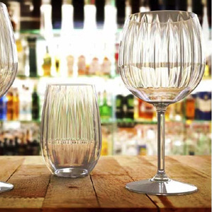 Set di 6 bicchieri da vino in plastica trasparente da 580cc resistenti riutilizzabili e lavabili per cocktail Gin Tonic collezione Champagne-venezia - Product Image 3