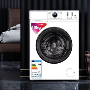 Lave-linge intelligent à chargement frontal entièrement automatique 10 kg avec fonction vapeur et sécurité enfant, idéal pour la maison et la famille - Product Image 1