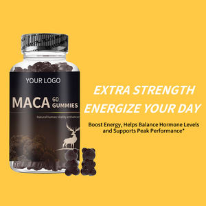 Vente en gros d'usine Maca plus Gummies Ginseng américain Pérou Maca supplément d'exercice de croissance musculaire pré-entraînement - Product Image 3