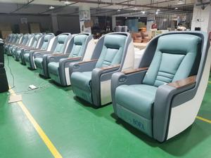 Elektrische Relax-Sofas für Zuhause Luxuriöse Heimkino-Bestuhlung Wohnzimmer Ecksofa Elektrischer Relaxsessel Leder-Theatersessel - Product Image 6