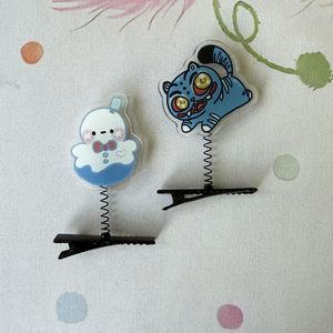 Pinzas para el pelo personalizadas de dibujos animados bonitos de <span class=keywords><strong>Anime</strong></span> LADS, pinza de resorte de Metal, horquilla acrílica, pinzas para el pelo para niñas encantadoras, accesorios de regalo - Product Image 3