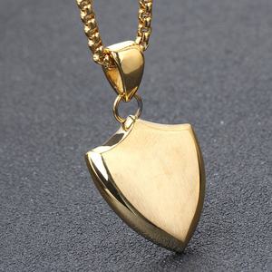 Nueva personalizada simple de acero inoxidable colgante de collar de plata punk rock declaración de fundición de los hombres de la joyería collares de cadena para niños hombre - Product Image 4