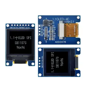 1.1 inch OLED hiển thị 96 96 LCD module giao diện SPI sh1107 4pin/7pin LCD 1.1 "OLED dọc mô-đun màn hình cho
