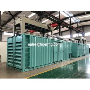 Ce và ISO chứng nhận 10000kw yên tĩnh khí đốt tự nhiên Máy phát điện Powered với jdec động cơ