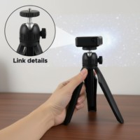 Personnalisé 10 mini trépied en aluminium mini support de projecteur en métal support de caméra de perche de selfie pour le voyage mini trépied personnalisé