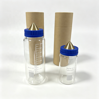 Ensemble de pycnomètres en verre de 1000 ml pour test de densité des agrégats fins, avec couvercle en laiton filé à trou de 10 mm et joint en caoutchouc