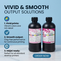 Tinta UV Berkualitas Tinggi untuk Mesin Cetak Digital Tinta Printer UV LED Ramah Lingkungan