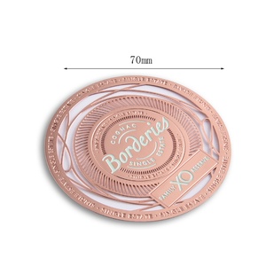 ที่คั่นหนังสือโลหะรูปทรงกลมสีโรสโกลด์หรูหราแบบขายส่ง พร้อมโลโก้แบบนูนต่ำ - Product Image 2