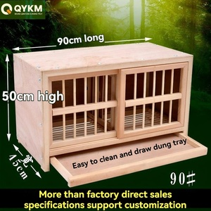 Cage d'élevage modulaire en bois personnalisée, résistante aux intempéries, système de nichoirs multi-niveaux, pour l'élevage commercial de pigeons de course - Vente chaude - Product Image 5