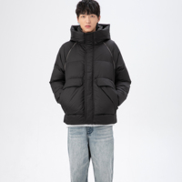 Nouvelle veste d'hiver pour homme avec capuche amovible, en duvet, style puffy